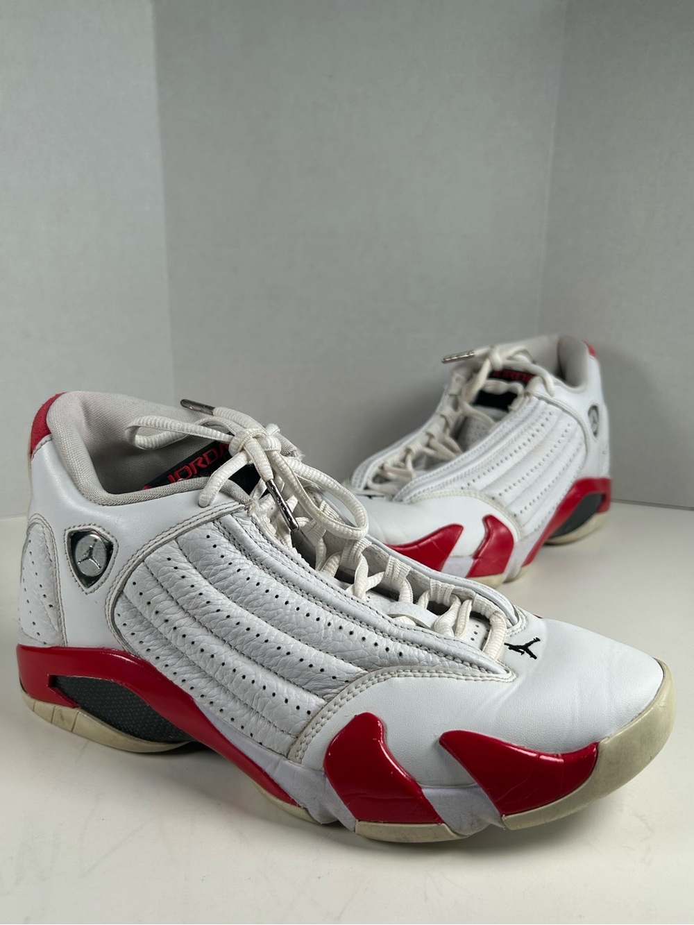Air Jordan White and Red 14 Retro Rip Hamilton Candy Cane 2018 Men’s Size 7
